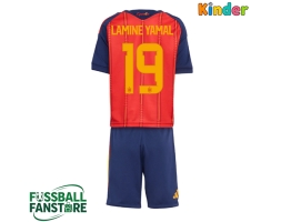 Spanien Lamine Yamal #19 Replik Heimtrikot Kinder WM 2026 Kurzarm (+ Kurze Hosen)